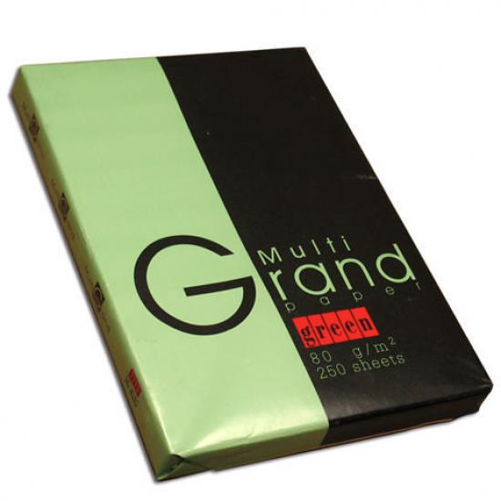 Бумага GRAND А4, 80г/м, 250 л. пастель зеленая "СЗЛК" - 1