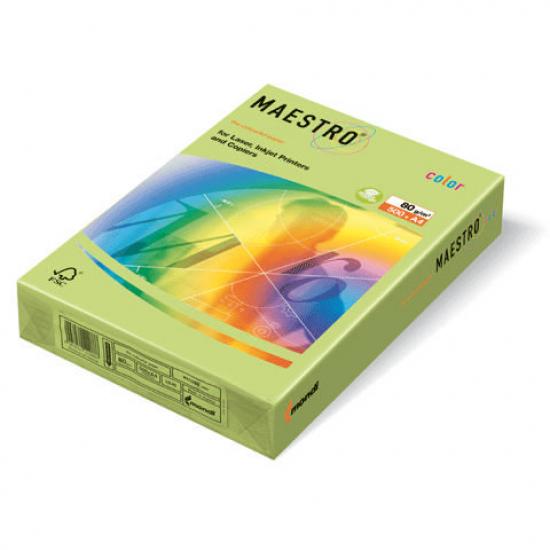 Бумага MAESTRO color А4, 80 г/м, 500 л. интенсив зеленая липа LG46 - 1