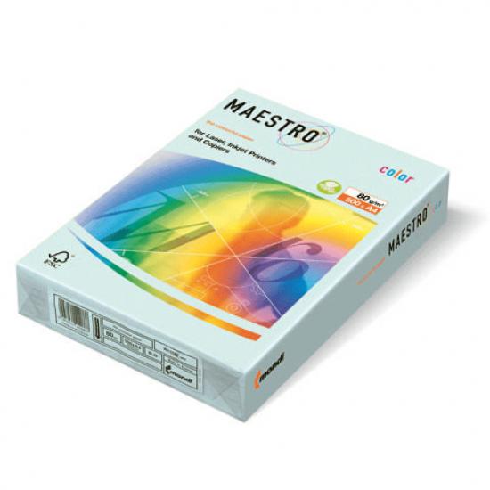 Бумага MAESTRO color А4, 80 г/м, 500 л. пастель светло-голубая BL29 - 1